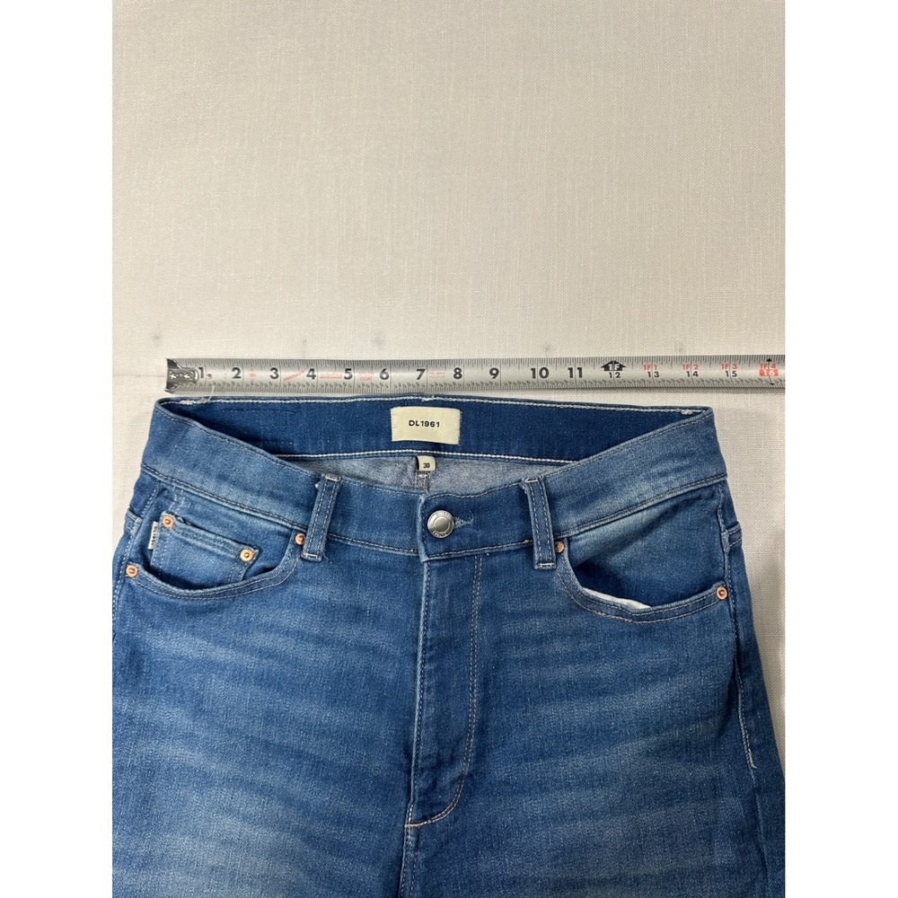 DL1961 Halle Straight High Rise Instasculpt Jeans Palm Springs Blue Size 30 - Picture 8 of 10